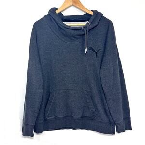 Puma Mens Gray XL‎ Slouch Drawstring Hoodie Active Comfy Outdoors 100% Cotton